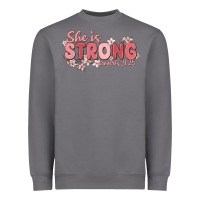 Storm she is strong proverbs 31 25 Heavyweight Sweatshirt - MaliasSmallBusiness
