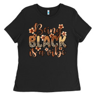 Black Being black is a vibe Ladies Tee - Zillion Design Studio