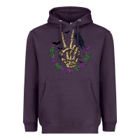 Plum People Give Me The Creeps Heavyweight Hoodie - texasbilliewilder