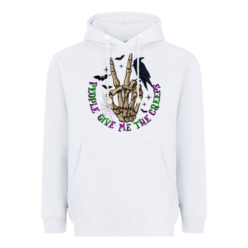 People Give Me The Creeps Heavyweight Hoodie by texasbilliewilder | Teevron