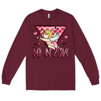 Burgundy def in love Long Sleeve Tee - MaliasSmallBusiness