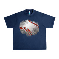 Navy leopard baseball patch Urban Heavy Tee - Jasminsmagicworld