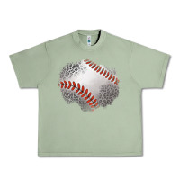Oil Green leopard baseball patch Urban Heavy Tee - Jasminsmagicworld