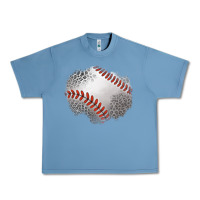 Pebble Blue leopard baseball patch Urban Heavy Tee - Jasminsmagicworld