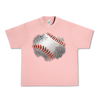 Salmon leopard baseball patch Urban Heavy Tee - Jasminsmagicworld