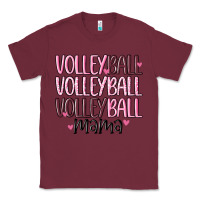 Burgundy volleyball mama Classic Tee - MaliasSmallBusiness