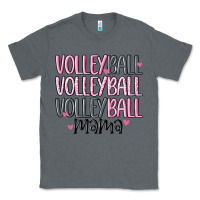 Charcoal Heather volleyball mama Classic Tee - MaliasSmallBusiness