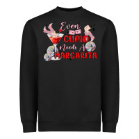 Black even cupid need a margarita Heavyweight Sweatshirt - MaliasSmallBusiness