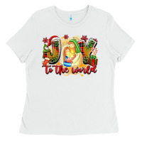 White joy to the world Ladies Tee - texasbilliewilder