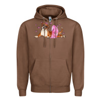 Chestnut boxer dog with tutu Zipper Hoodie - LillyAllenDesigns