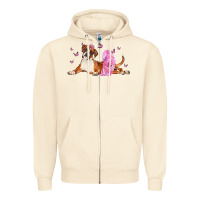 Sandshell boxer dog with tutu Zipper Hoodie - LillyAllenDesigns