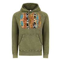 Western Brushstrokes Vintage Hoodie | Teevron