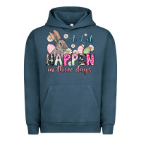 Pigment Midnight Navy Easter Day A lot can happen in three days Urban Hoodie - OliviaCreatesArt