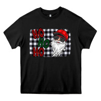 Black ho ho ho Heavy Core Tee - CowhideDigitalArt