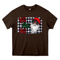 Chocolate Brown ho ho ho Heavy Core Tee - CowhideDigitalArt