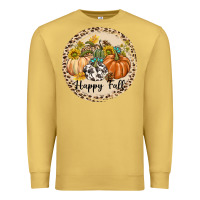 Antique Gold Happy Fall Premium Sweatshirt - texasbilliewilder