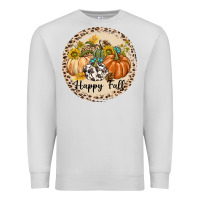 Dove Grey Happy Fall Premium Sweatshirt - texasbilliewilder