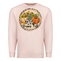 Pale Pink Happy Fall Premium Sweatshirt - texasbilliewilder