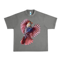 Tornado Flying Northern Cardinal Bird Urban Heavy Tee - LillyAllenDesigns
