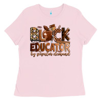 Bubblegum Pink Black educator by popular demand Ladies Tee - Zillion Design Studio