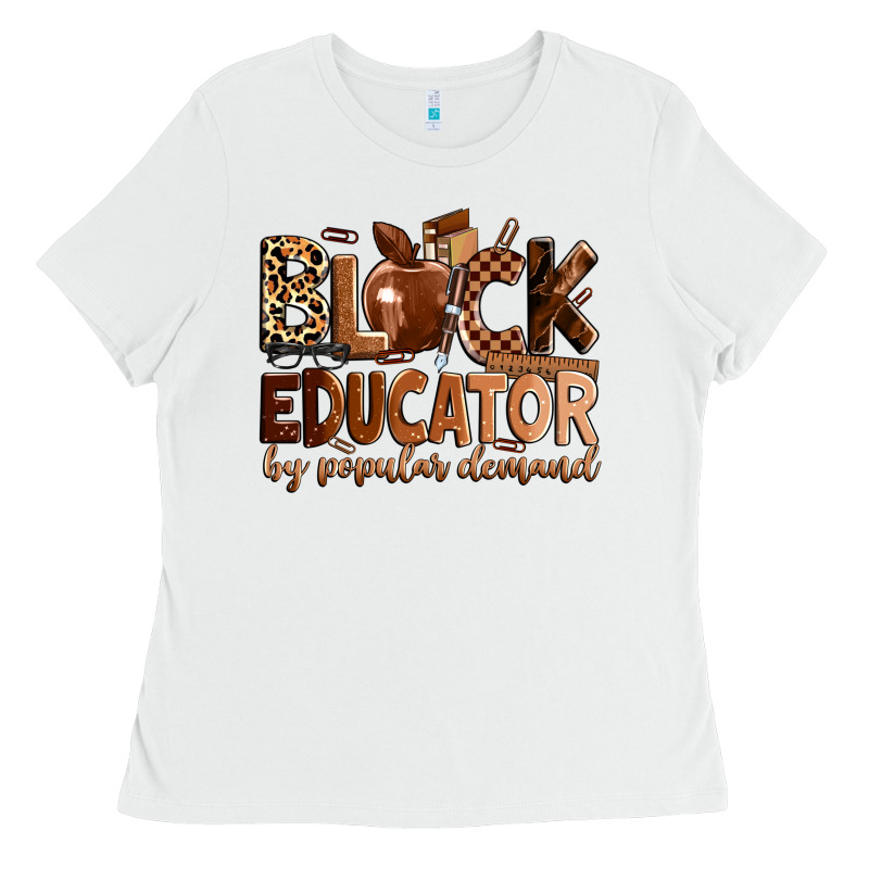 Black Educator By Popular Demand Ladies Tee by Zillion Design Studio | Teevron