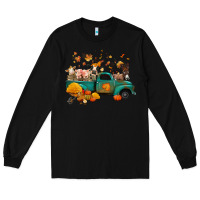 Black fall farm animals truck nancy Long Sleeve Tee - NancyCooperArtShop