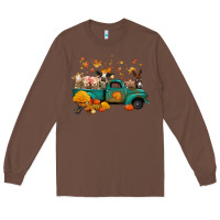 Chestnut fall farm animals truck nancy Long Sleeve Tee - NancyCooperArtShop
