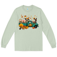 Matcha fall farm animals truck nancy Long Sleeve Tee - NancyCooperArtShop