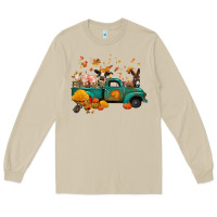 Mushroom fall farm animals truck nancy Long Sleeve Tee - NancyCooperArtShop