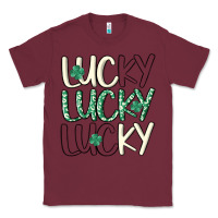 Burgundy lucky Classic Tee - MaliasSmallBusiness