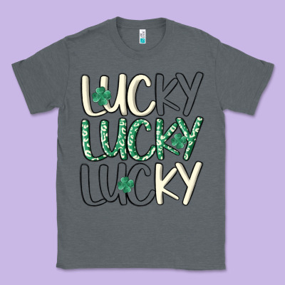 Lucky Classic Tee Designed By Maliassmallbusiness