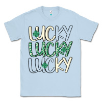Dusty Blue lucky Classic Tee - MaliasSmallBusiness