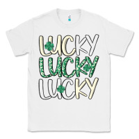 White lucky Classic Tee - MaliasSmallBusiness