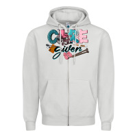 Dove Grey Caregiver Zipper Hoodie - LillyAllenDesigns