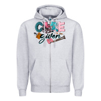Heather Grey Caregiver Zipper Hoodie - LillyAllenDesigns