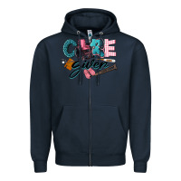Navy Caregiver Zipper Hoodie - LillyAllenDesigns