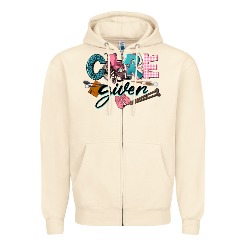 Caregiver Zipper Hoodie by LillyAllenDesigns | Teevron