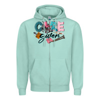Seafoam Caregiver Zipper Hoodie - LillyAllenDesigns