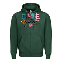 Sports Green Caregiver Zipper Hoodie - LillyAllenDesigns