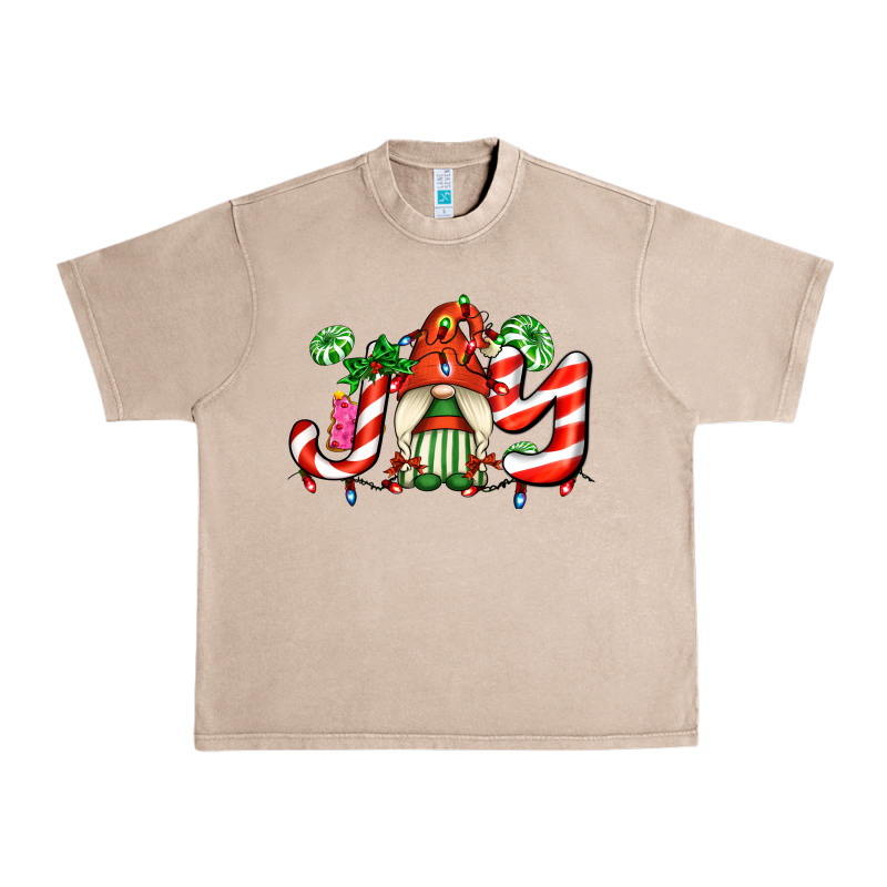 Joy With Gnomes And Christmas Cookie And Candies Urban Heavy Tee by AdoDesignShop | Teevron