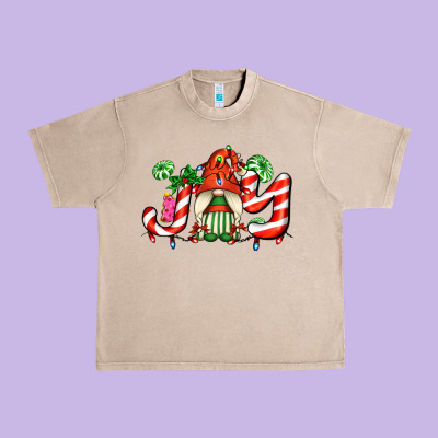 Joy With Gnomes And Christmas Cookie And Candies Urban Heavy Tee Designed By Adodesignshop