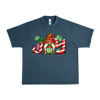Midnight Navy joy with gnomes and christmas cookie and candies Urban Heavy Tee - AdoDesignShop
