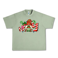 Oil Green joy with gnomes and christmas cookie and candies Urban Heavy Tee - AdoDesignShop