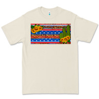 Bone usa sunflower and cactus license plate Premium Tee - HRA Design Shop