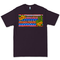 Plum usa sunflower and cactus license plate Premium Tee - HRA Design Shop