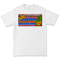 White usa sunflower and cactus license plate Premium Tee - HRA Design Shop