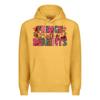 Mustard Fringe with benefits Valentine's Day Premium Hoodie - HowdyJamesFarm