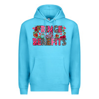 Ocean Blue Fringe with benefits Valentine's Day Premium Hoodie - HowdyJamesFarm