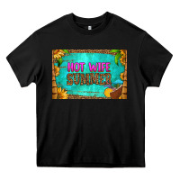 Black hot wife summer skinny metal can holder Heavy Core Tee - HRA Design Shop