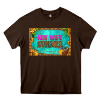 Chocolate Brown hot wife summer skinny metal can holder Heavy Core Tee - HRA Design Shop